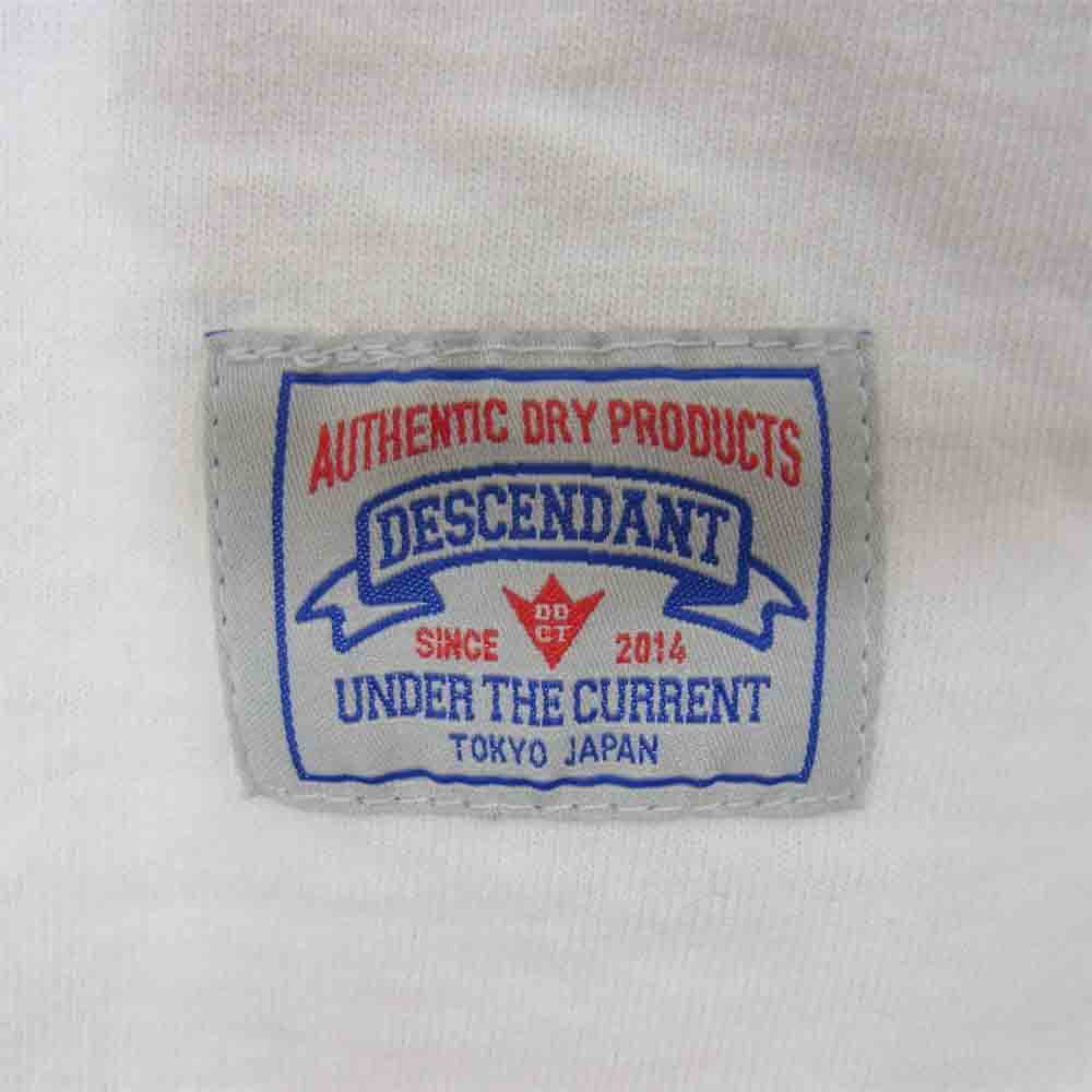 DESCENDANT ディセンダント 202ATDS-CSM02 AUTHENTIC DESIGN SS オーセンティックデザイン 半袖 Tシャツ ホワイト系 2【美品】【中古】