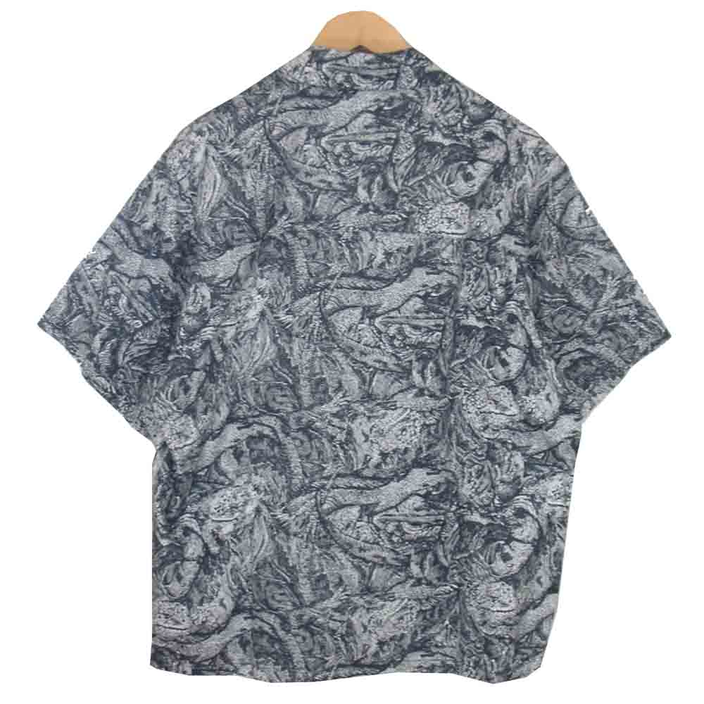 DESCENDANT ディセンダント 20SS 201TQDS-SHM04 TEXTILE SS SHIRT テキスタイル 半袖 シャツ ホワイト系 2【美品】【中古】