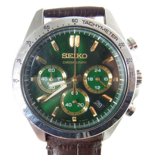 SEIKO セイコー SBTR017 SPIRIT スピリット クロノグラフ グリーン系【中古】