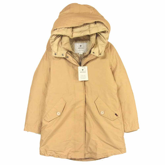 WOOLRICH ウールリッチ WWOU0365 ECO LONG MLTRY PARKA エコ ライナー ロング ミリタリー ダウン ジャケット ベージュ系 S【新古品】【未使用】【中古】
