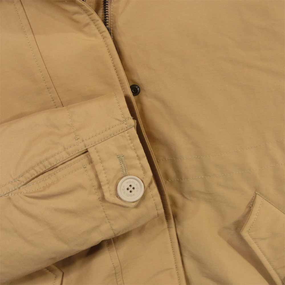 WOOLRICH ウールリッチ WWOU0365 ECO LONG MLTRY PARKA エコ ライナー ロング ミリタリー ダウン ジャケット ベージュ系 S【新古品】【未使用】【中古】