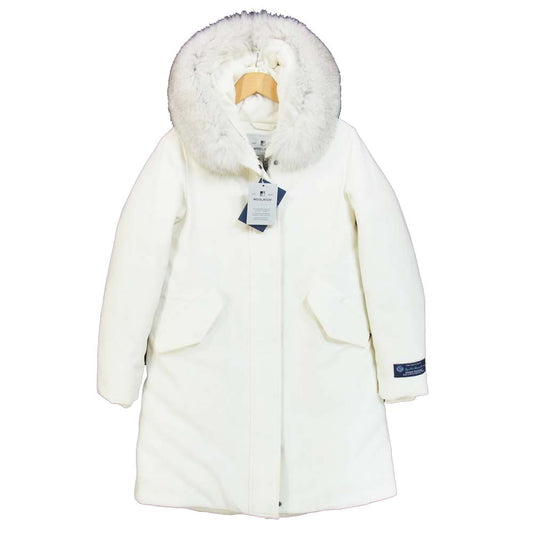 WOOLRICH ウールリッチ WWOU0281 CARNATION PARKA フード ロング ダウン コート ホワイト系 S【新古品】【未使用】【中古】