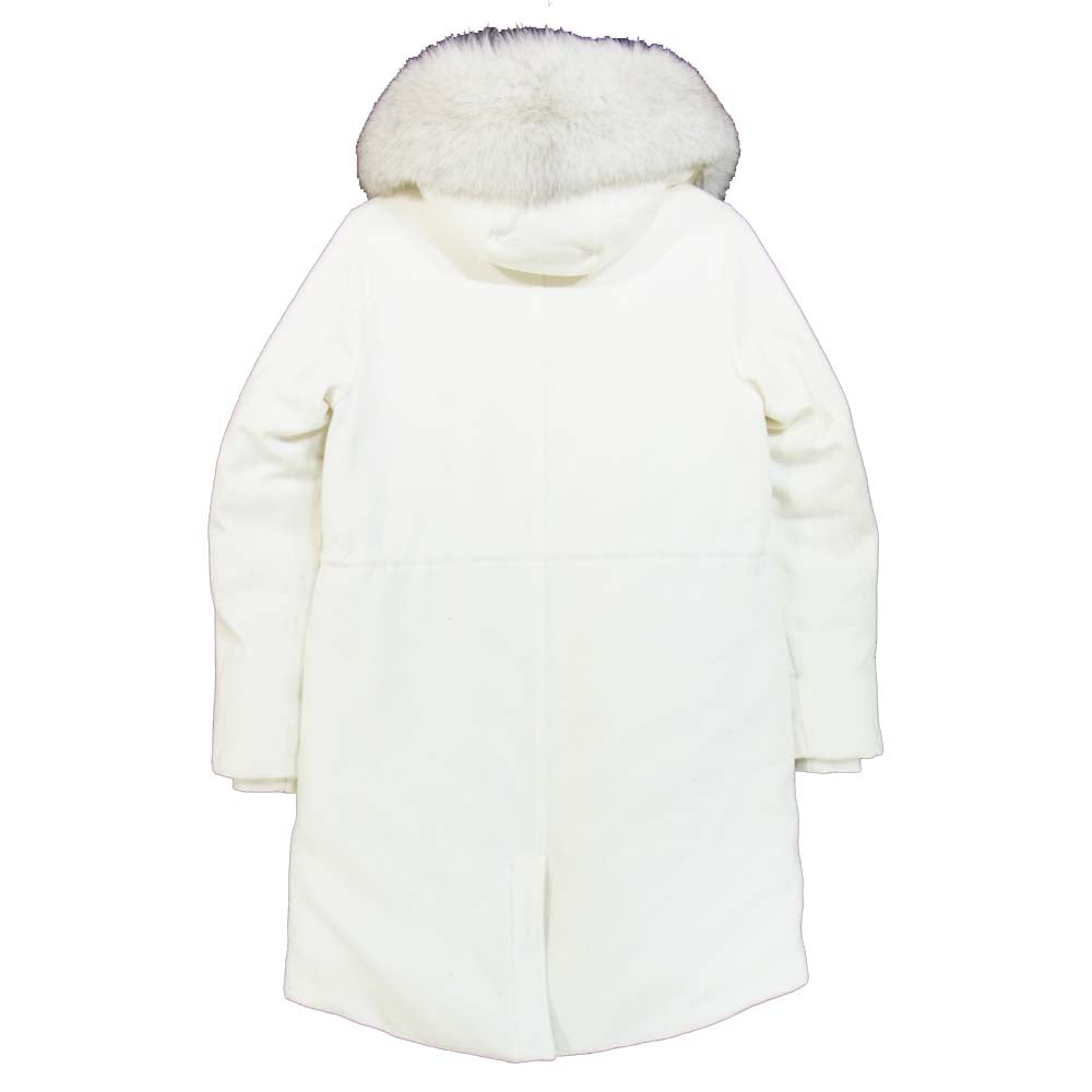 WOOLRICH ウールリッチ WWOU0281 CARNATION PARKA フード ロング ダウン コート ホワイト系 S【新古品】【未使用】【中古】