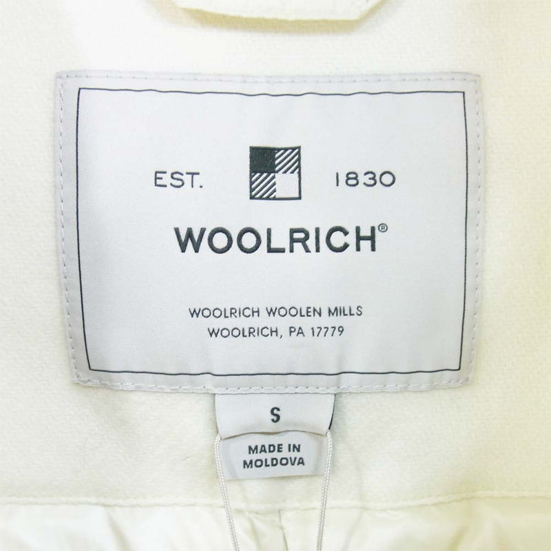 WOOLRICH ウールリッチ WWOU0281 CARNATION PARKA フード ロング ダウン コート ホワイト系 S【新古品】【未使用】【中古】