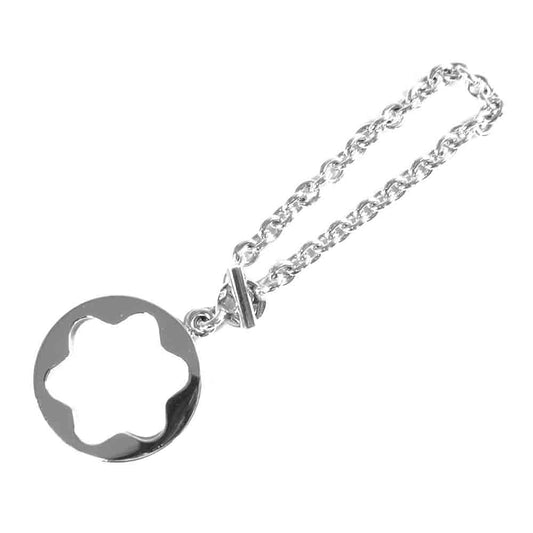 MONTBLANC モンブラン ロゴプレート チェーン ブレスレット シルバー系【中古】