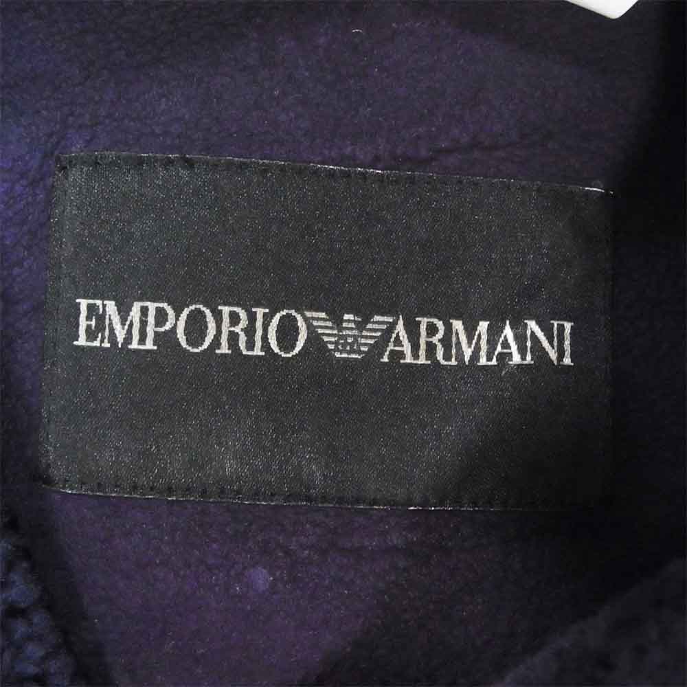 Emporio Armani エンポリオ・アルマーニ 国内正規品 羊毛皮 リアルムートン レザー コート パープル系 46【中古】
