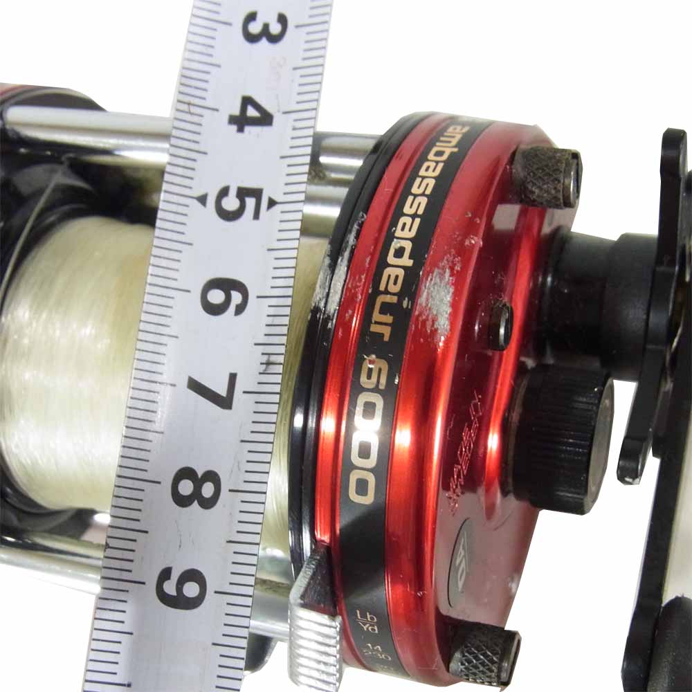 アブガルシア ambassadeur6000 アンバサダー ベイトリール 釣り道具 フィッシング レッド系【中古】