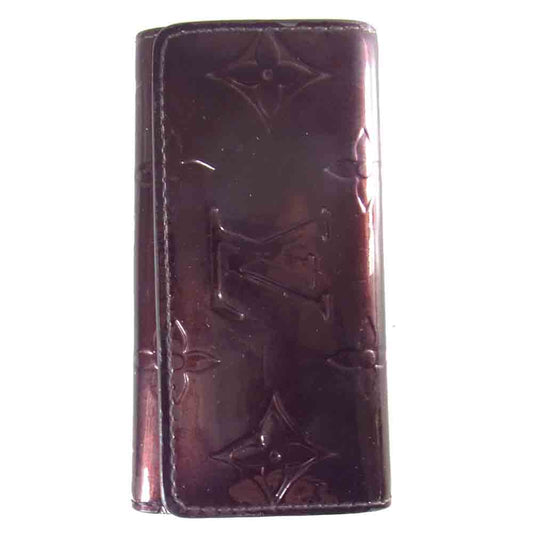 LOUIS VUITTON ルイ・ヴィトン M93517 モノグラム ヴェルニ キーケース エンジ系【中古】