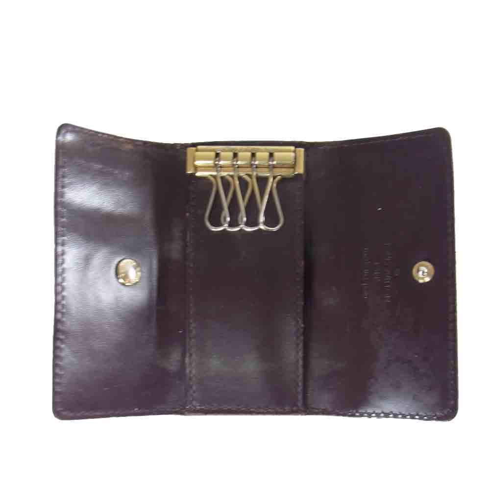 LOUIS VUITTON ルイ・ヴィトン M93517 モノグラム ヴェルニ キーケース エンジ系【中古】
