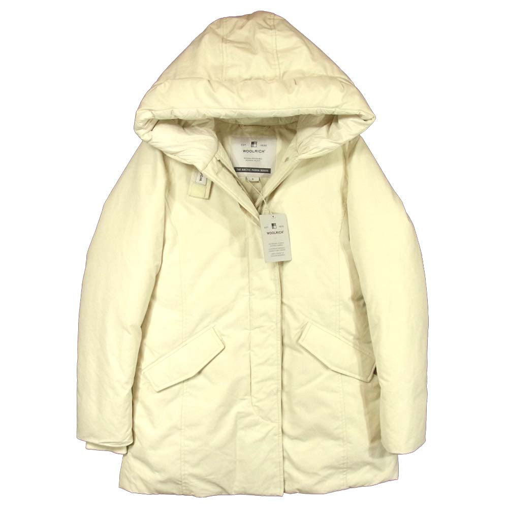 WOOLRICH ウールリッチ WWOU0363 ECO BYRD CLOTH PARKA エコ バード クロス パーカ ダウン ジャケット オフホワイト系 S【新古品】【未使用】【中古】