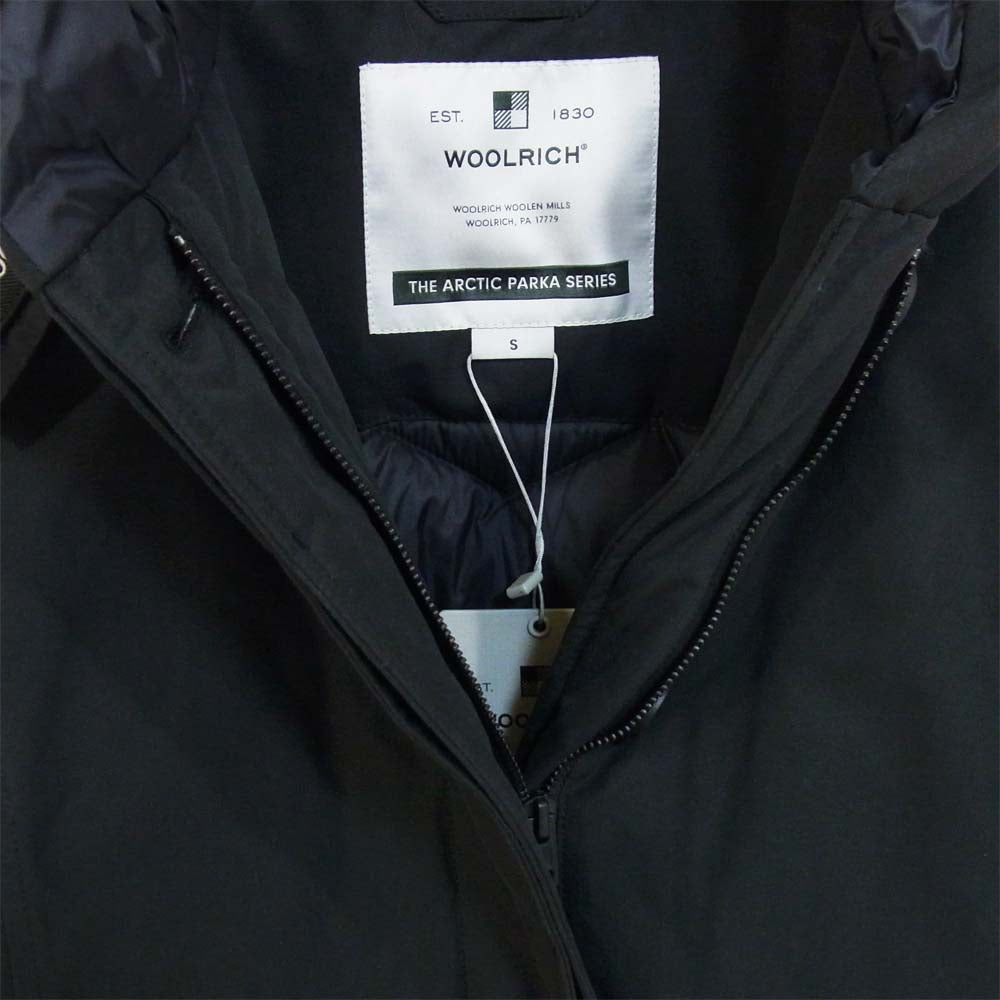 WOOLRICH ウールリッチ WWOU0363 ECO BYRD CLOTH PARKA アークティック パーカー ブラック系 S【新古品】【未使用】【中古】