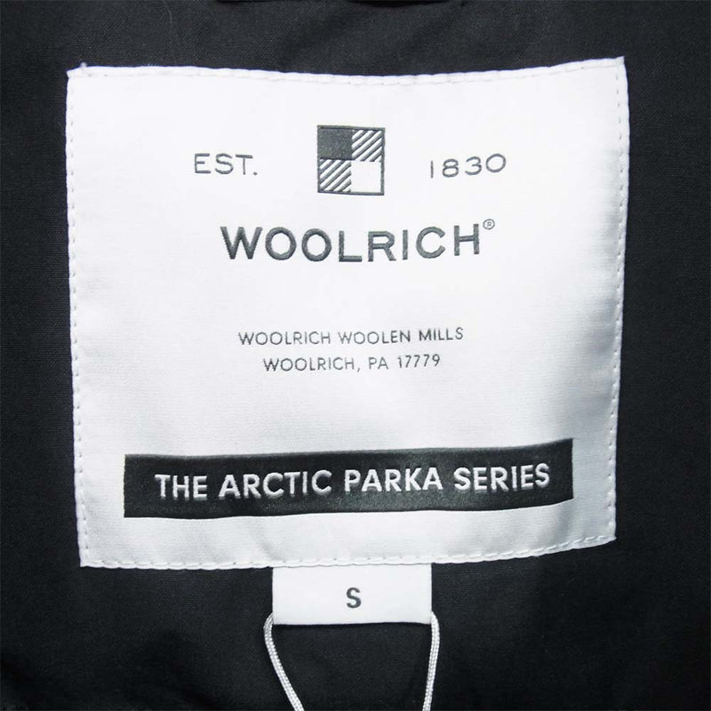 WOOLRICH ウールリッチ WWOU0363 ECO BYRD CLOTH PARKA アークティック パーカー ブラック系 S【新古品】【未使用】【中古】