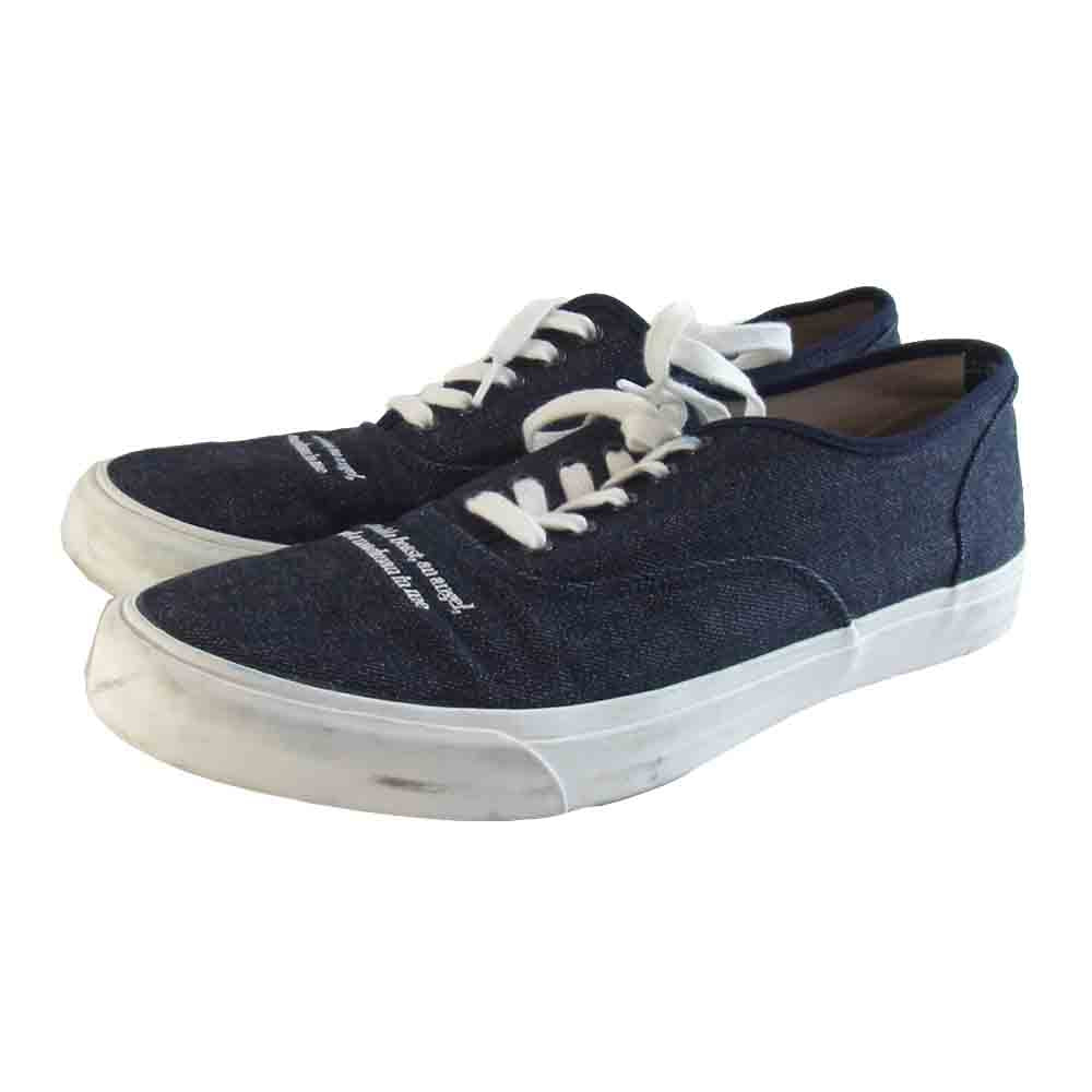 UNDERCOVER アンダーカバー 20SS UCY4F06-2 デニム デッキ スニーカー インディゴブルー系 XL【中古】
