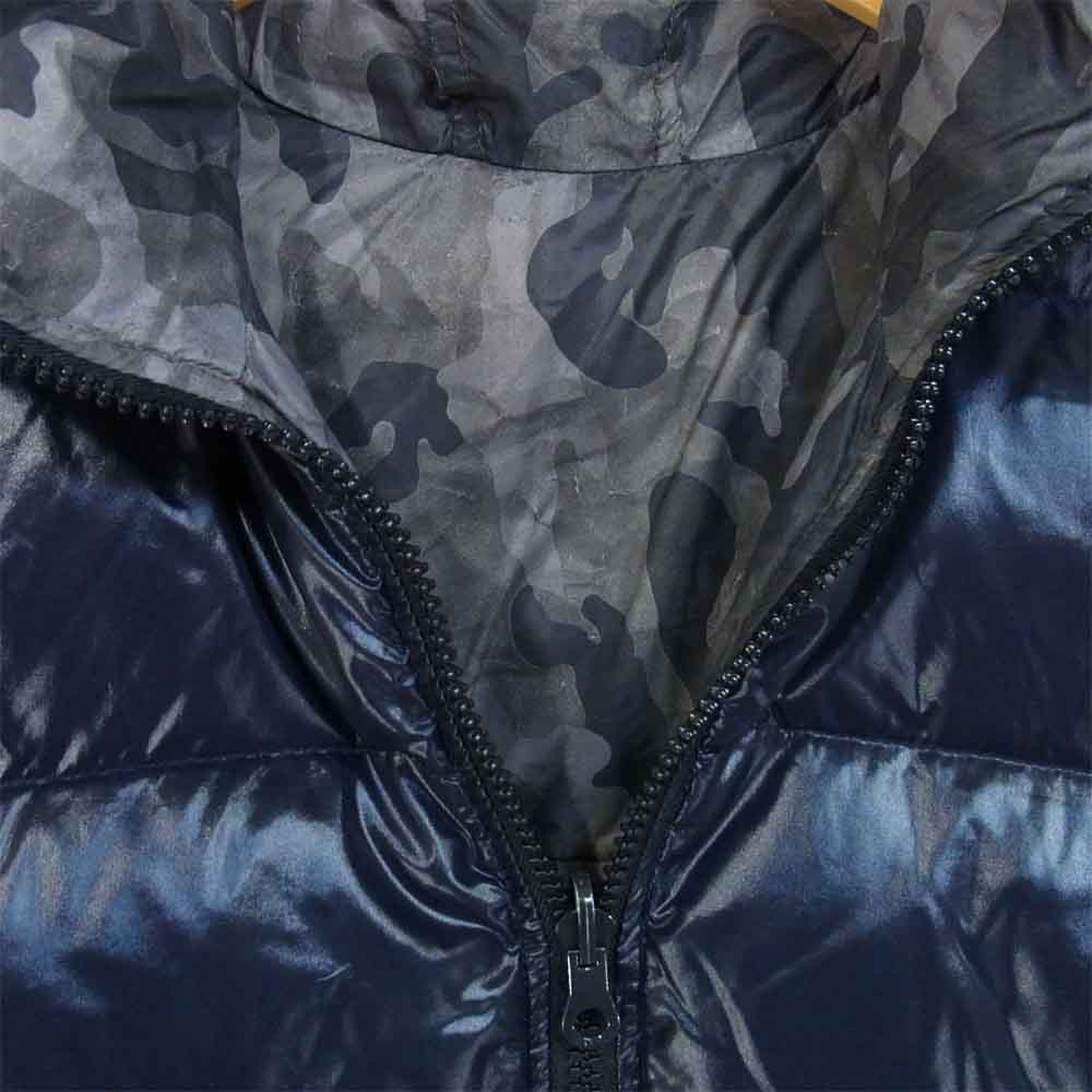 DUVETICA デュベティカ リバーシブル カモフラ ダウンジャケット ダークネイビー×グレー系 52【中古】