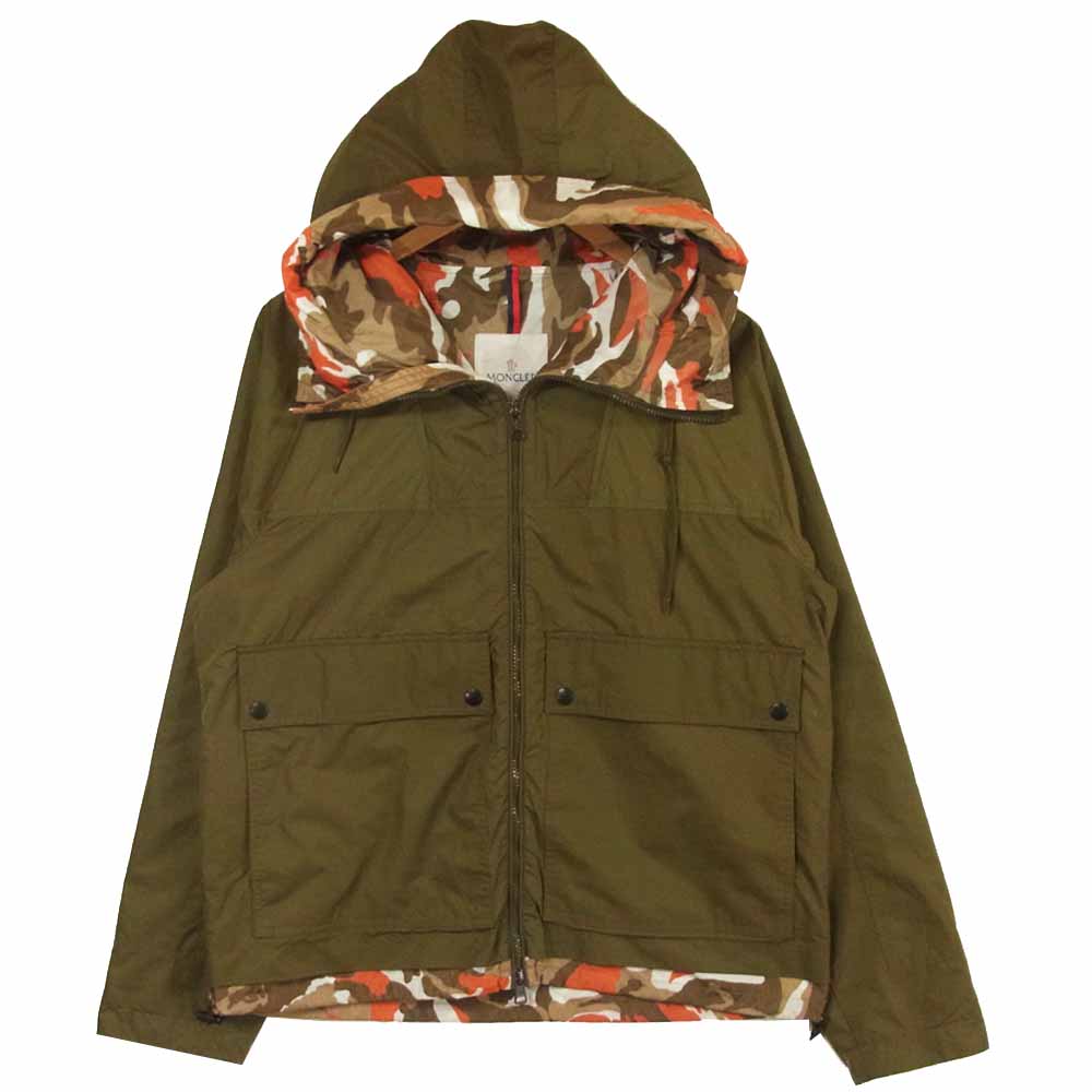 MONCLER モンクレール 国内正規品 JAUFFRET カモフラ ジャケット ルーマニア製 カーキ系 2【中古】
