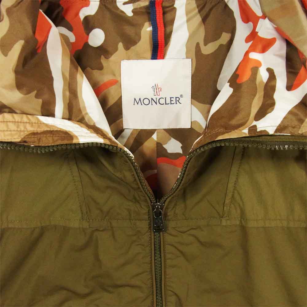MONCLER モンクレール 国内正規品 JAUFFRET カモフラ ジャケット ルーマニア製 カーキ系 2【中古】