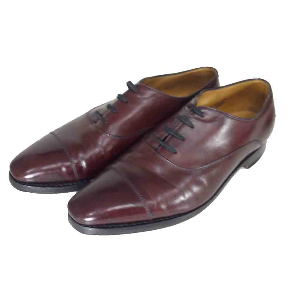 John Lobb ジョンロブ 9795 WILLIAM MUSEUM CALF ウィリアム ミュージアムカーフ プラム エンジ系 28cm程度【中古】