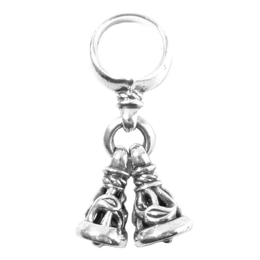 LONE ONES ロンワンズ 伊勢丹新宿12周年記念 Crane Bell S & Dove Bell M Ring ドーヴベル クレーンベル リング シルバー系 10号程度【中古】