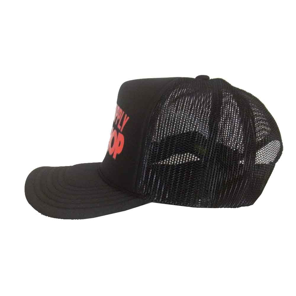 ポークチョップ ロゴ メッシュ キャップ ブラック系【中古】