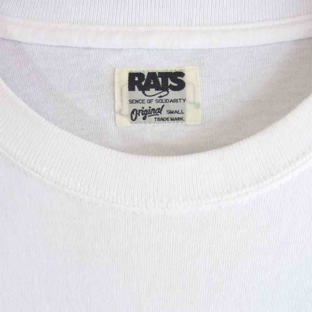 RATS ラッツ 19SS ループホール LOOPHOLE 18th LS TEE プリント 長袖 Tシャツ ホワイト系 S【中古】