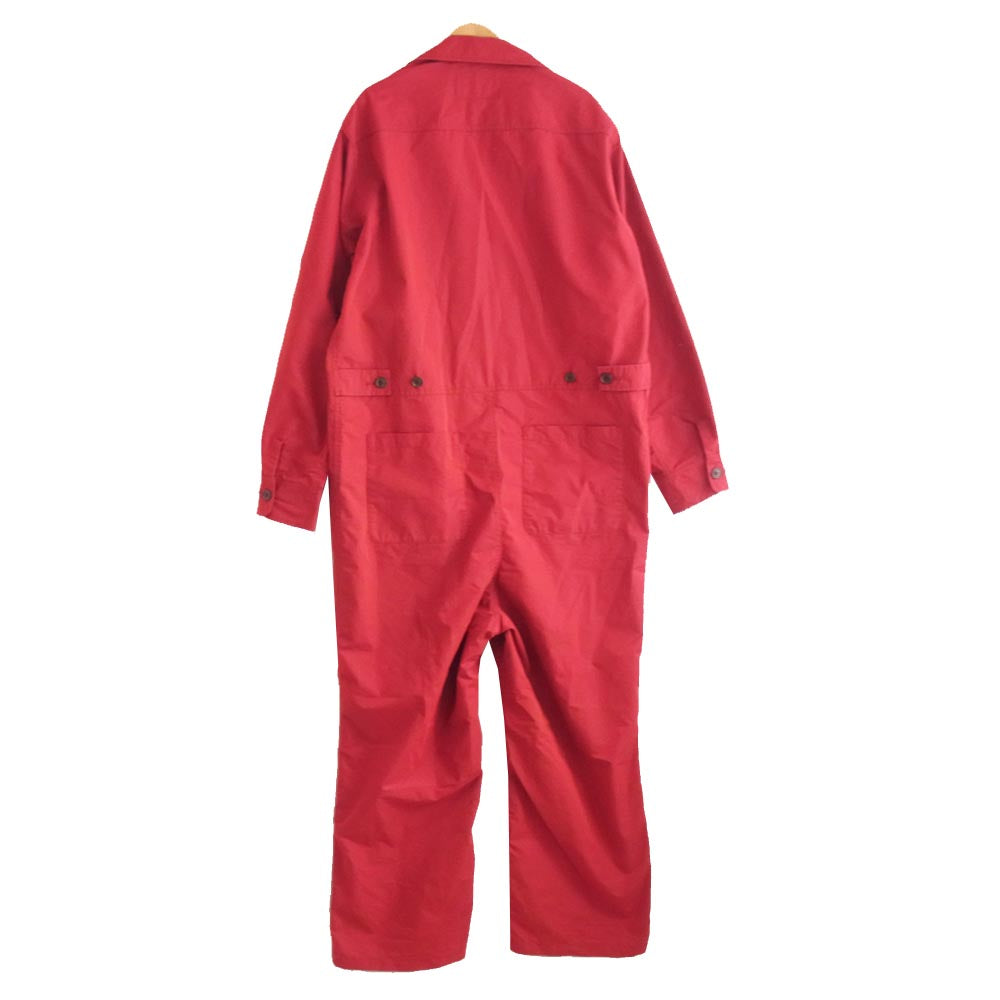 HYSTERIC GLAMOUR ヒステリックグラマー 20SS 02201AS01 TRIANGLE WOMAN オーバーサイズ オールインワン レッド系 M【中古】