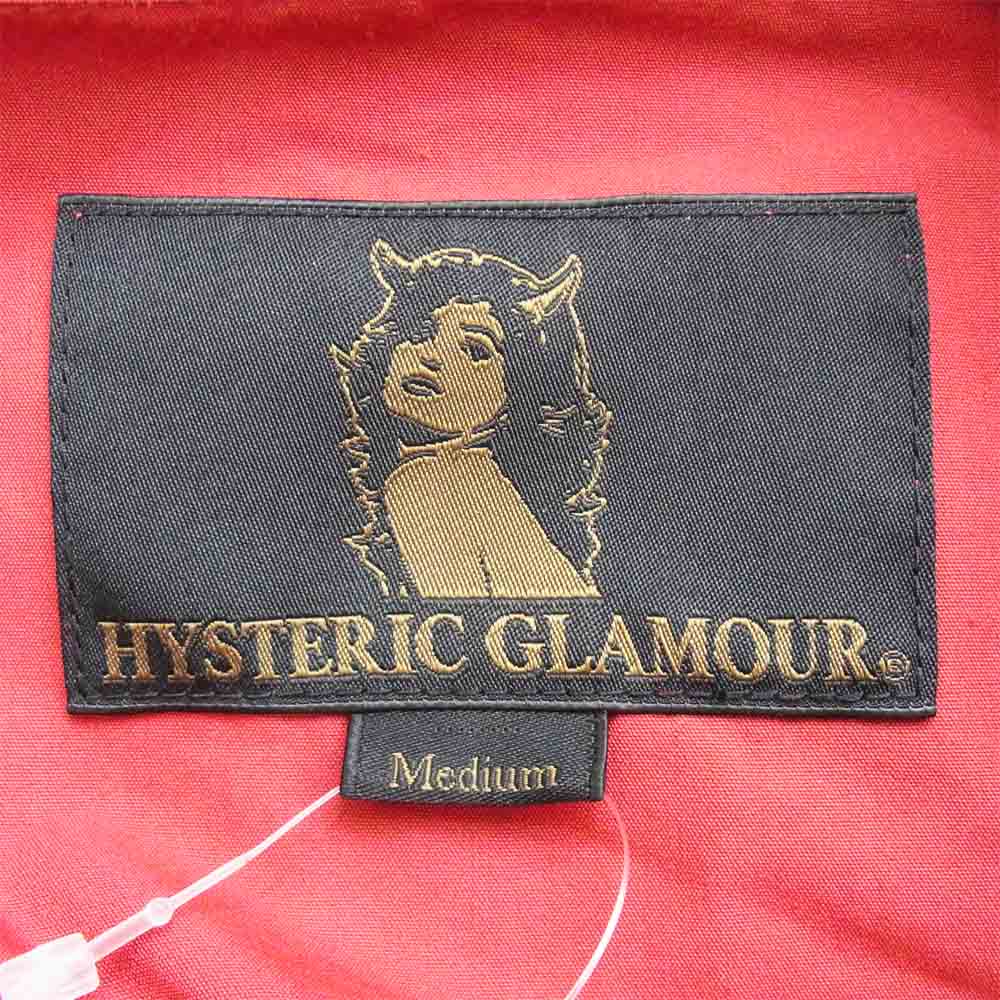 HYSTERIC GLAMOUR ヒステリックグラマー 20SS 02201AS01 TRIANGLE WOMAN オーバーサイズ オールインワン レッド系 M【中古】