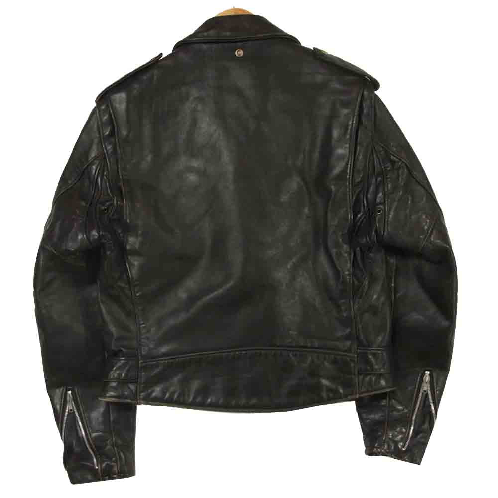 schott ショット 7203 PERFECTO レザー ダブルライダース ジャケット 牛革 アメリカ製 ブラック系 40【中古】