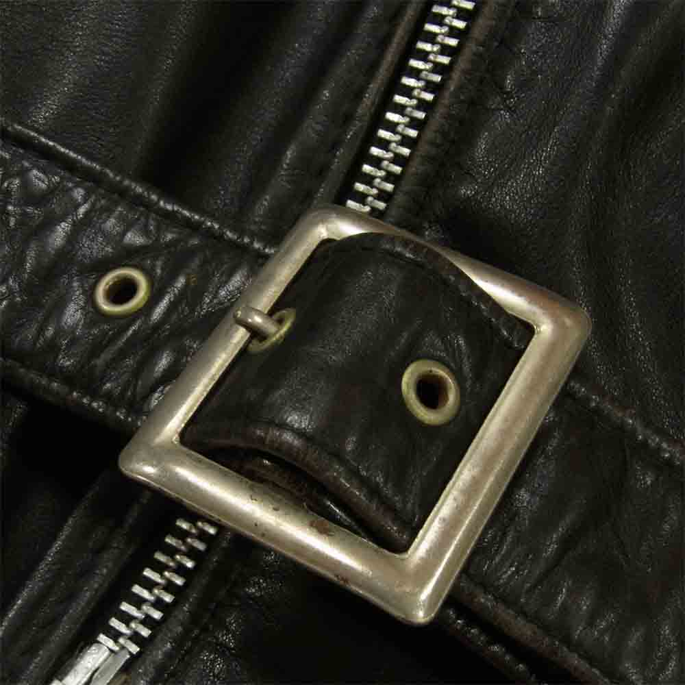 schott ショット 7203 PERFECTO レザー ダブルライダース ジャケット 牛革 アメリカ製 ブラック系 40【中古】
