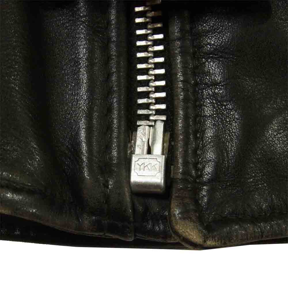 schott ショット 7203 PERFECTO レザー ダブルライダース ジャケット 牛革 アメリカ製 ブラック系 40【中古】