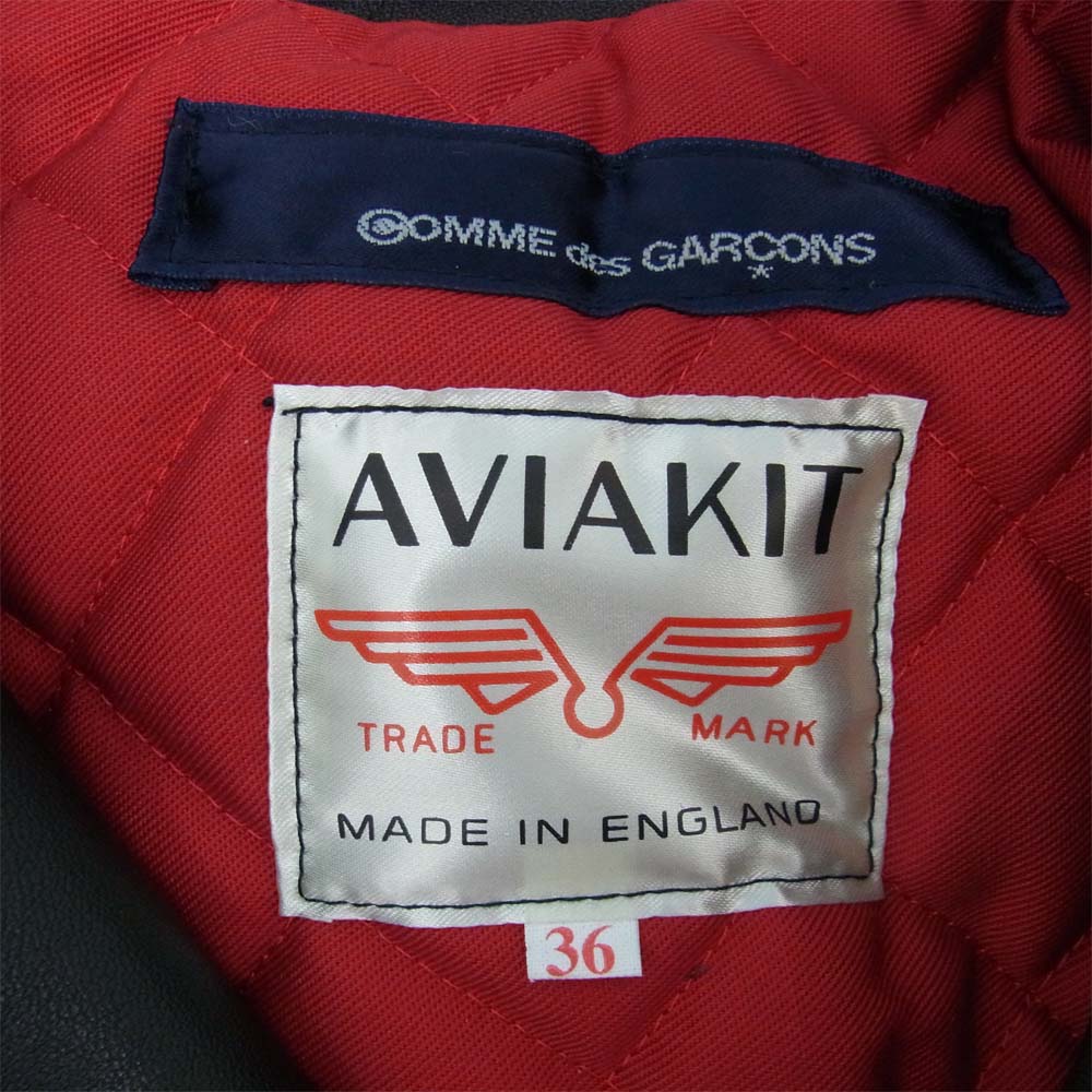 Lewis Leathers ルイスレザー KZ-J001-051-1-3 COMME DES GARCONS ギャルソン ルイスレザー 391T ライトニング タイトフィット ブラック系 36【新古品】【未使用】【中古】