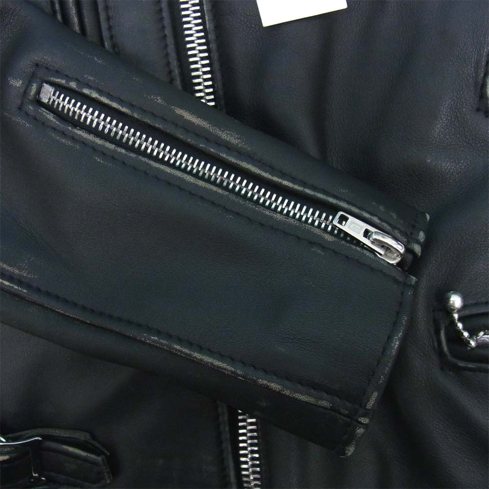 Lewis Leathers ルイスレザー KZ-J001-051-1-3 COMME DES GARCONS ギャルソン ルイスレザー 391T ライトニング タイトフィット ブラック系 36【新古品】【未使用】【中古】