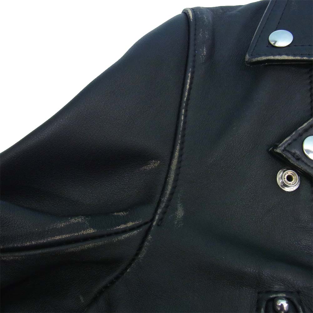 Lewis Leathers ルイスレザー KZ-J001-051-1-3 COMME DES GARCONS ギャルソン ルイスレザー 391T ライトニング タイトフィット ブラック系 36【新古品】【未使用】【中古】