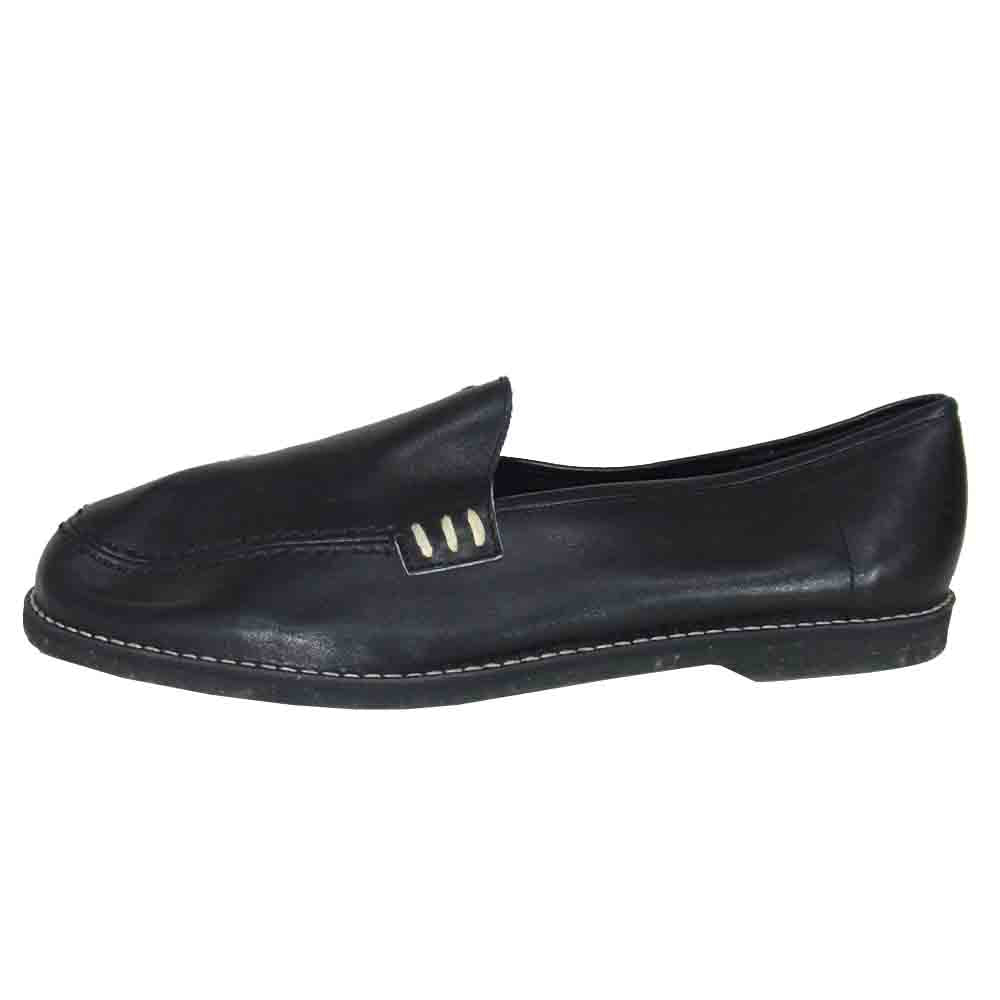 Yohji Yamamoto ヨウジヤマモト 観賞用 POUR HOMME プールオム 80s デッドストック 丸ロゴ ローファー ブラック系 28cm程度【中古】