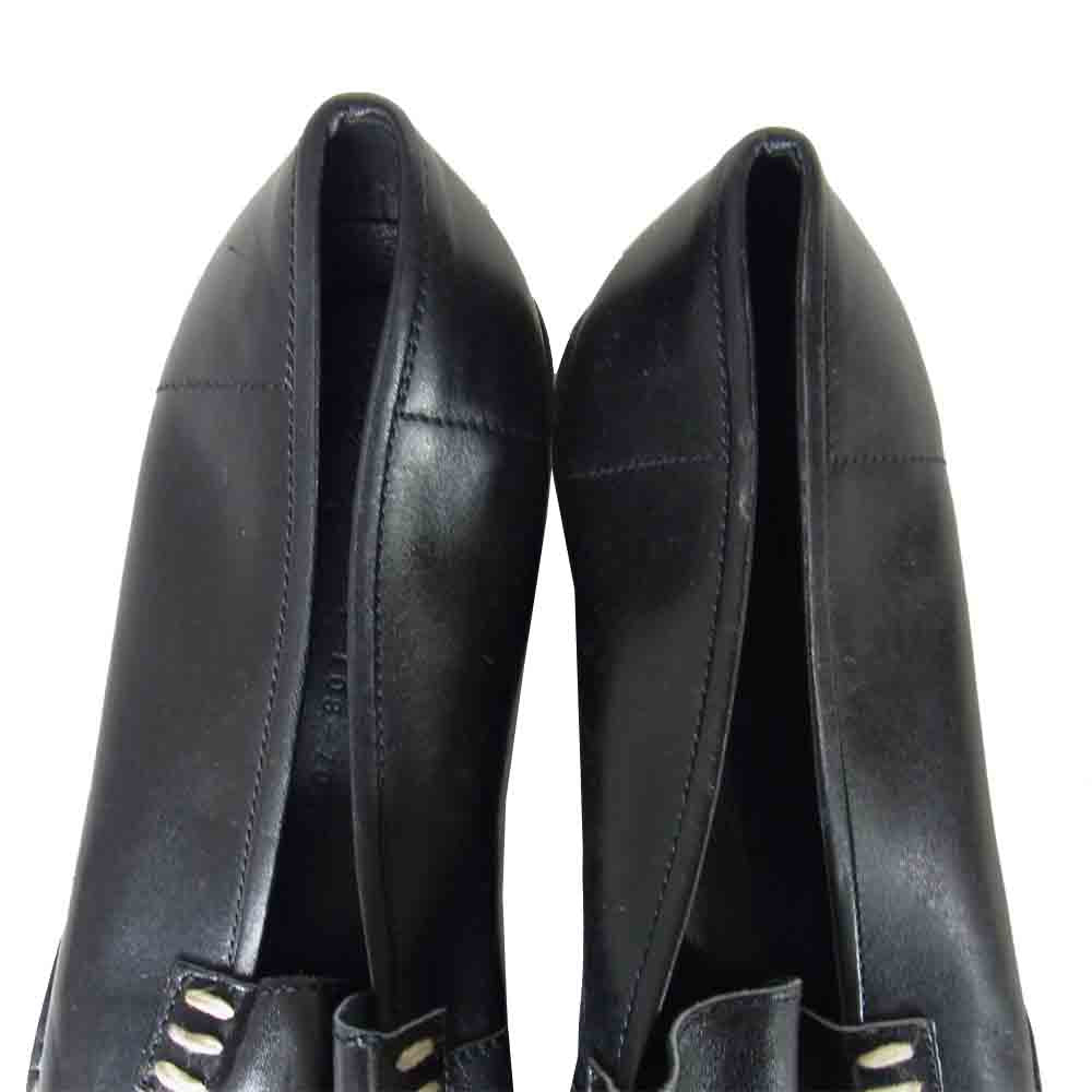 Yohji Yamamoto ヨウジヤマモト 観賞用 POUR HOMME プールオム 80s デッドストック 丸ロゴ ローファー ブラック系 28cm程度【中古】