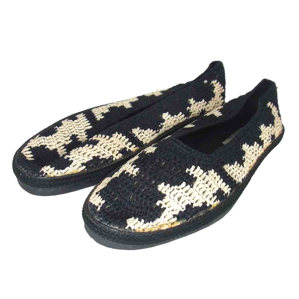 Yohji Yamamoto ヨウジヤマモト POUR HOMME プールオム 観賞用 80s 丸ロゴ メッシュ スニーカー ブラック系 27.5cm程度【中古】