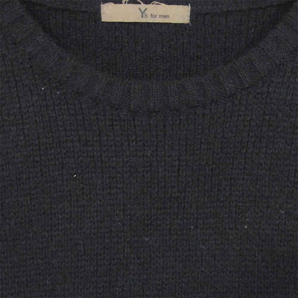 Yohji Yamamoto ヨウジヤマモト Ys for men ワイズフォーメン 80~90s 初期タグ ウール ニット セーター ブラック系 サイズ表記なし【中古】