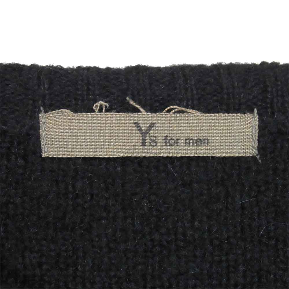 Yohji Yamamoto ヨウジヤマモト Ys for men ワイズフォーメン 80~90s 初期タグ ウール ニット セーター ブラック系 サイズ表記なし【中古】