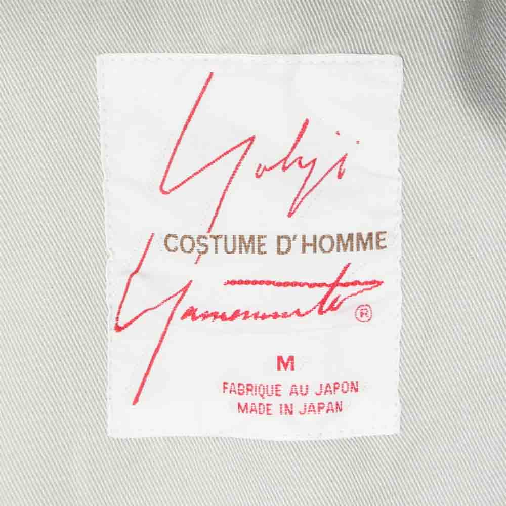 Yohji Yamamoto ヨウジヤマモト COSTUME D HOMME コスチュームドオム コットン ステンカラー コート グレージュ系 M【中古】