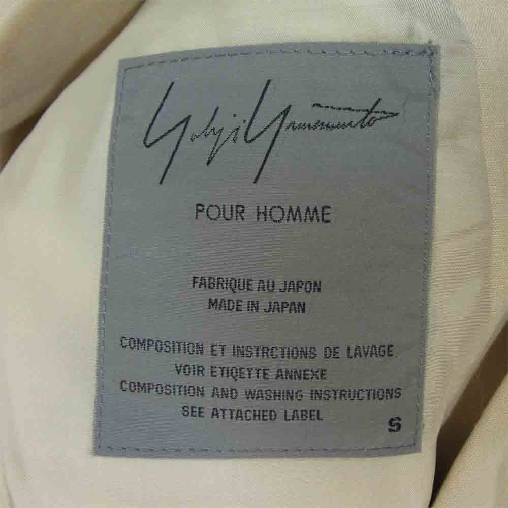 Yohji Yamamoto ヨウジヤマモト POUR HOMME プールオム 3B テーラード ジャケット ベージュ系 5【中古】