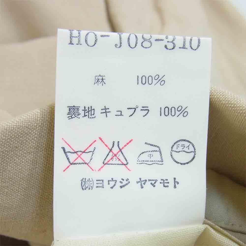 Yohji Yamamoto ヨウジヤマモト POUR HOMME プールオム 3B テーラード ジャケット ベージュ系 5【中古】