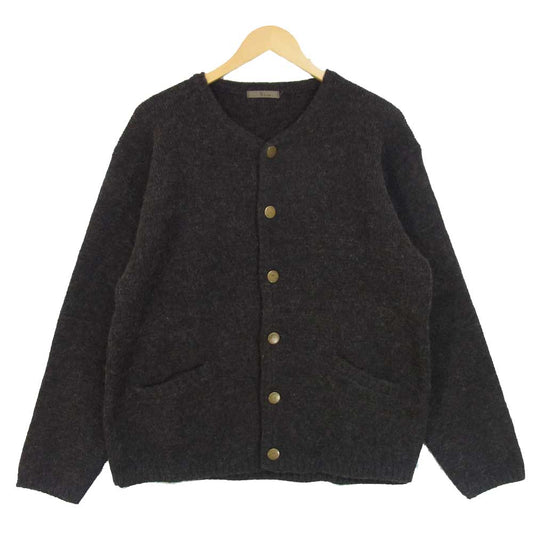 Yohji Yamamoto ヨウジヤマモト Ys for men ワイズフォーメン 80~90s 初期タグ ウール ニット カーディガン ダークブラウン系 サイズ表記無し【中古】