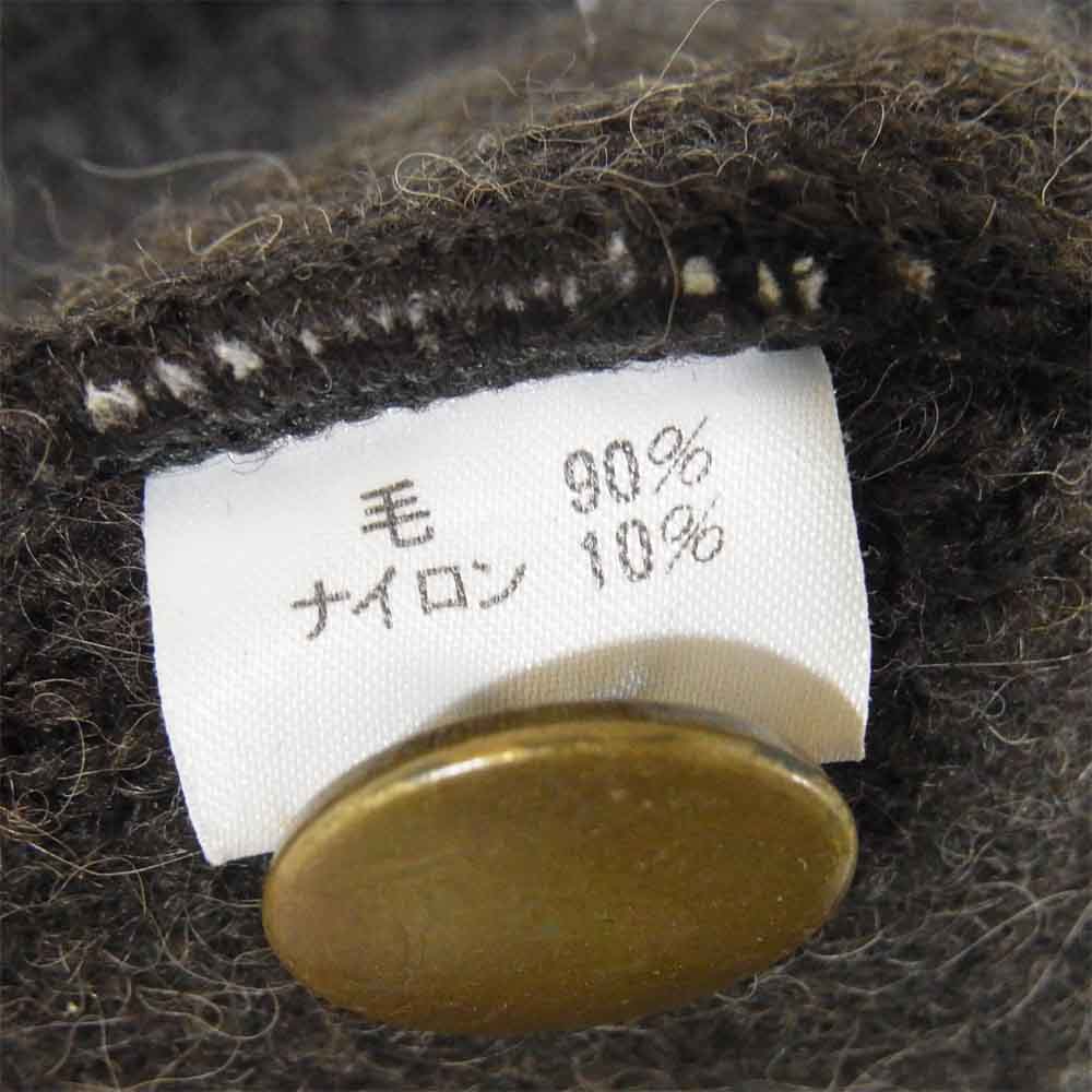 Yohji Yamamoto ヨウジヤマモト Ys for men ワイズフォーメン 80~90s 初期タグ ウール ニット カーディガン ダークブラウン系 サイズ表記無し【中古】