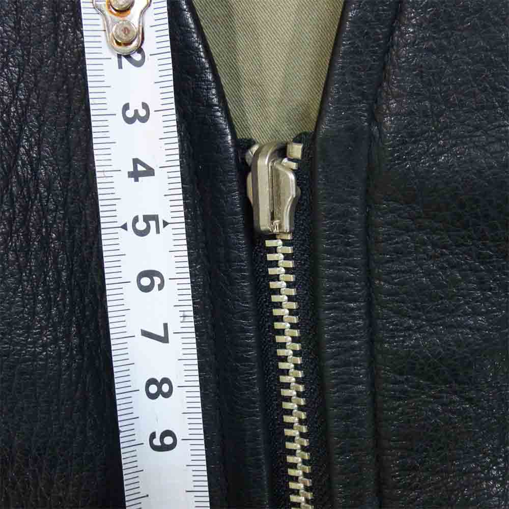 Yohji Yamamoto ヨウジヤマモト Ys for men ワイズフォーメン レザー ベスト ジレ ブラック系【中古】