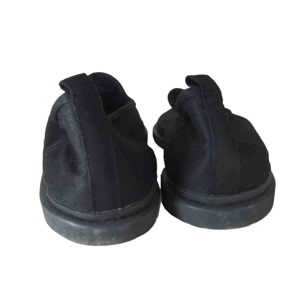 Yohji Yamamoto ヨウジヤマモト  POUR HOMME プールオム 80s ローカット キャンバス スリッポン ブラック系 26.5cm程度【中古】