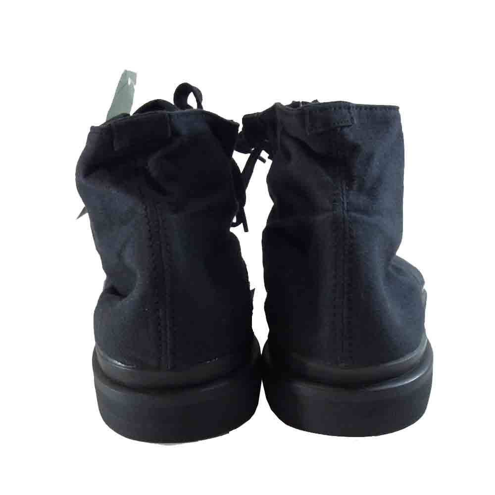 Yohji Yamamoto ヨウジヤマモト HB-E02-005-1LA 観賞用 80～90s POUR HOMME プールオム デッドストック 丸ロゴ キャンバス スニーカー ブラック系 L【中古】