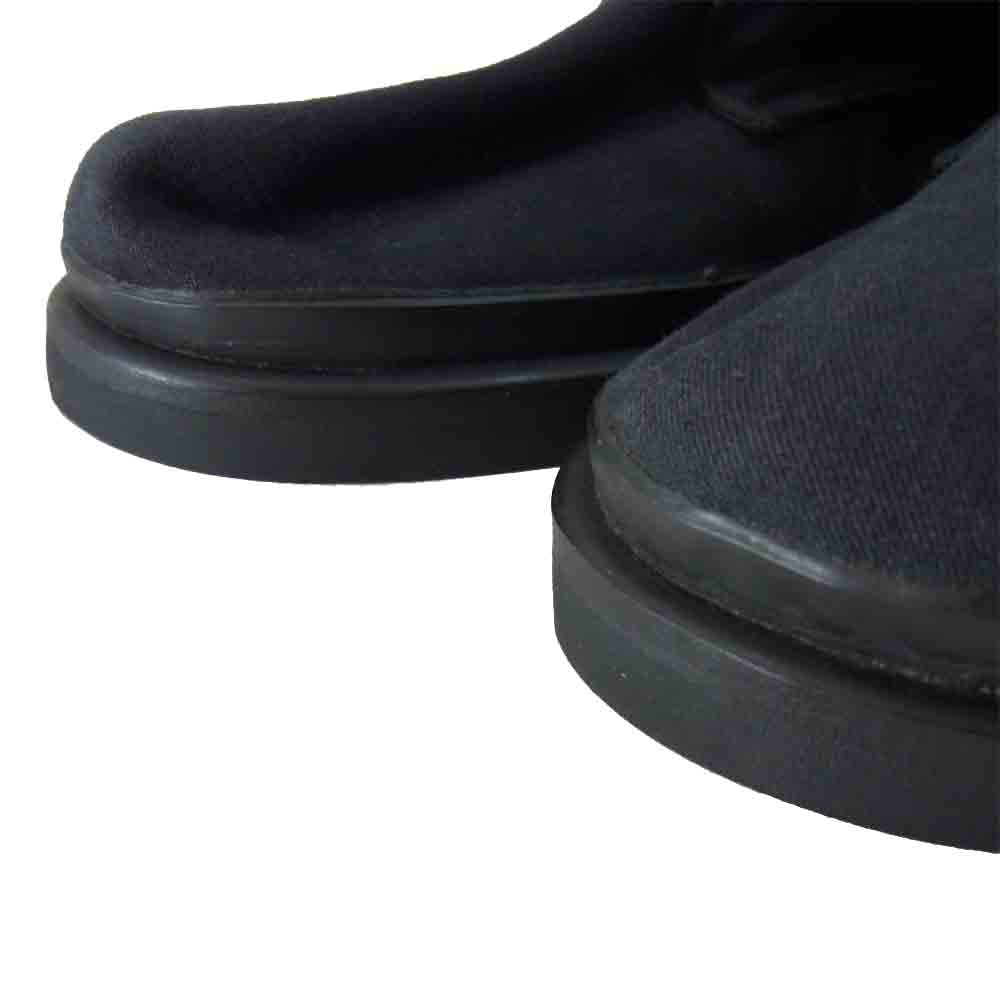 Yohji Yamamoto ヨウジヤマモト HB-E02-005-1LA 観賞用 80～90s POUR HOMME プールオム デッドストック 丸ロゴ キャンバス スニーカー ブラック系 L【中古】