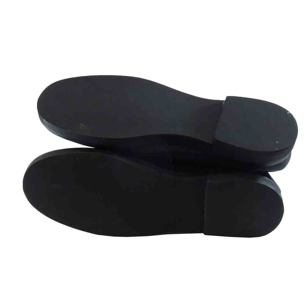 Yohji Yamamoto ヨウジヤマモト HB-E02-005-1LA 観賞用 80～90s POUR HOMME プールオム デッドストック 丸ロゴ キャンバス スニーカー ブラック系 L【中古】