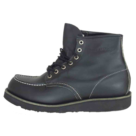 RED WING レッドウィング 8137 ブラックソール モックトゥ レースアップブーツ ブラック系 9 1/2【美品】【中古】