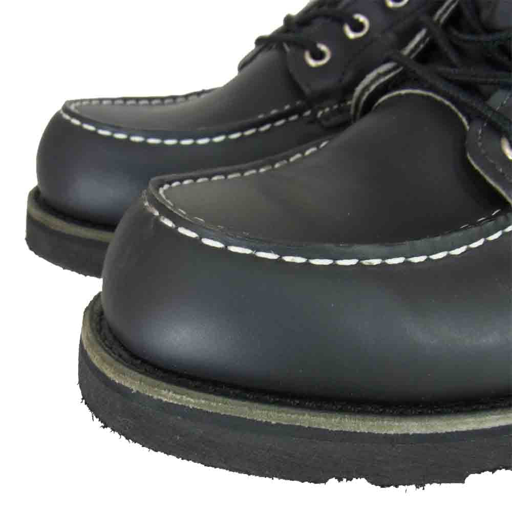 RED WING レッドウィング 8137 ブラックソール モックトゥ レースアップブーツ ブラック系 9 1/2【美品】【中古】