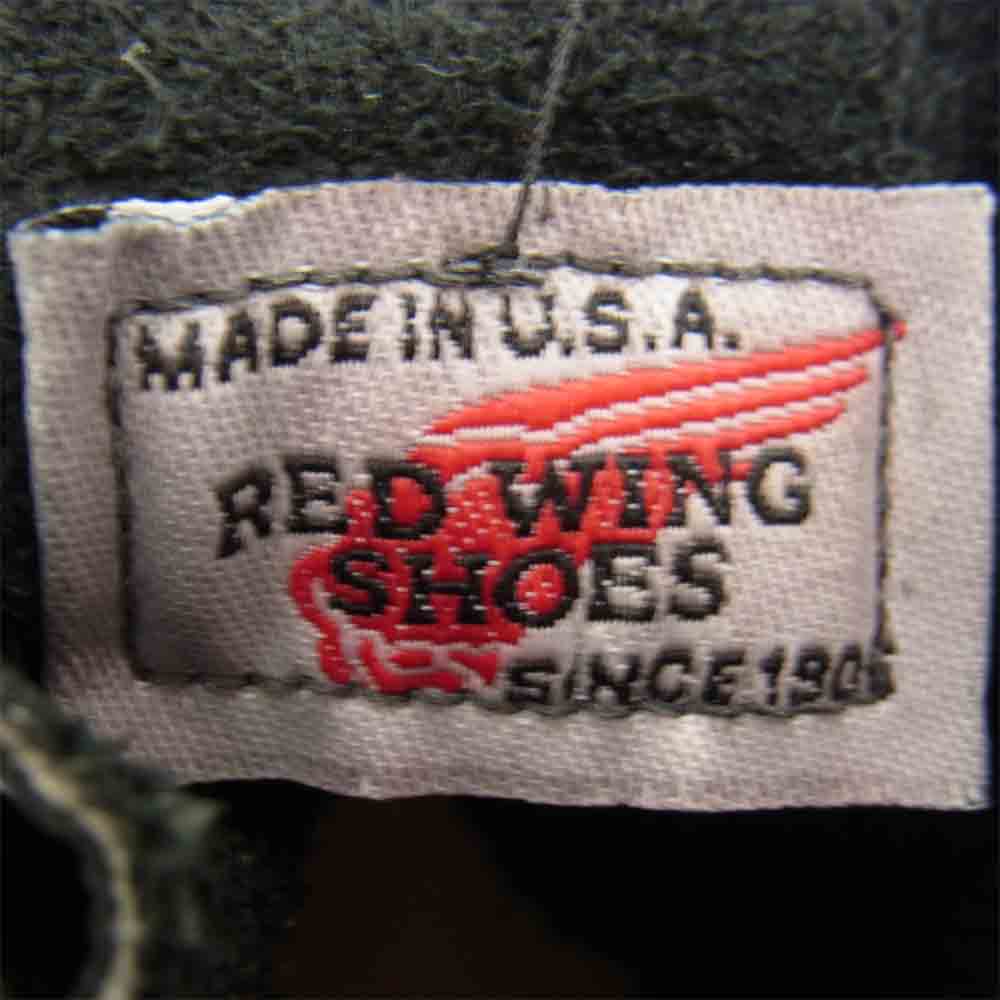 RED WING レッドウィング 8137 ブラックソール モックトゥ レースアップブーツ ブラック系 9 1/2【美品】【中古】